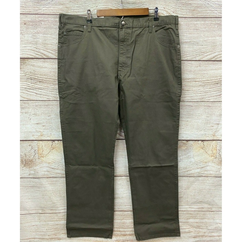 Dickies Dungaree Jeans Mens Size 44X30 Olive Green Dungaree Flex Jeans New S